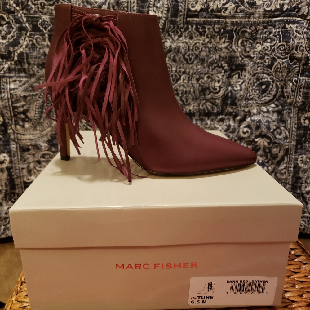Leather booties